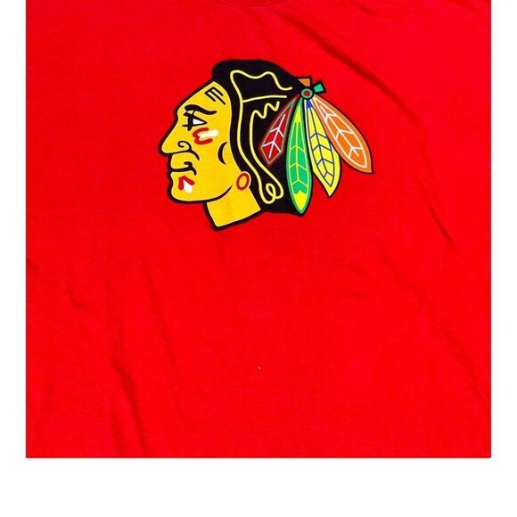 Chicago Blackhawks Jonathan Toews 19 Gildan XXL Cotton Jersey T-Shirt 2XL Red - Picture 2 of 7